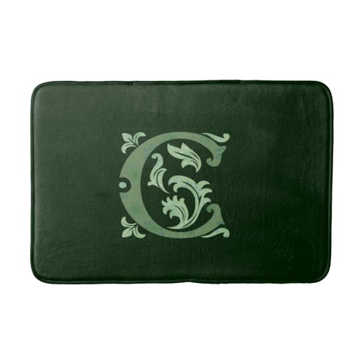 Bath mat met letters Alphabet - letter C - groen (Voorkant)