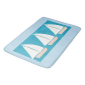 Bath Mat met Sailboat Design (Gekanteld)