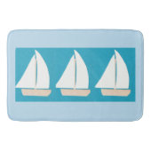 Bath Mat met Sailboat Design (Voorkant)