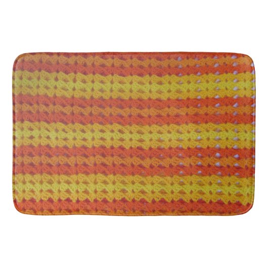 Bath Mat - Oranje Afghaans patroon (Voorkant)