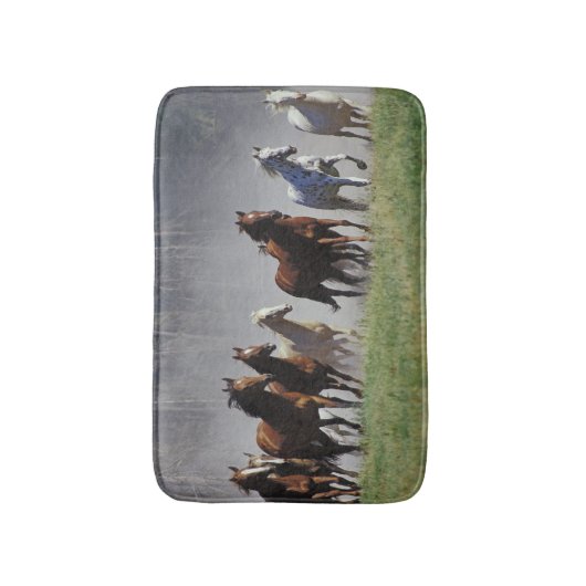 Bath Mat (paarden) (Voorkant Verticaal)