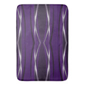 Bath Mat - Paarse Silver Retro (Voorkant Verticaal)