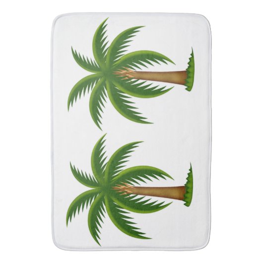 Bath Mat/Palm Trees Badmat (Voorkant Verticaal)