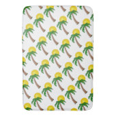 Bath Mat/Palm Trees en Sun Badmat (Voorkant Verticaal)