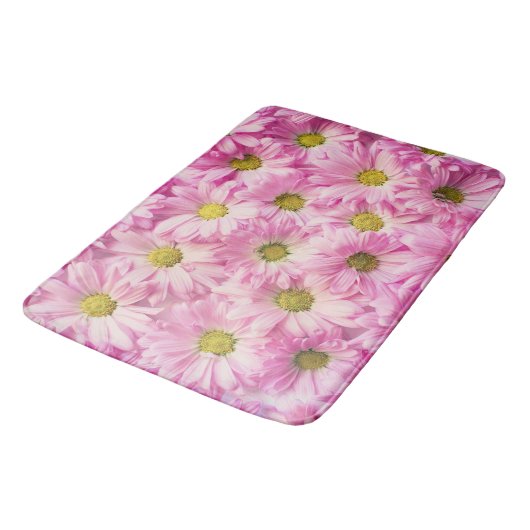Bath Mat - Pink Gerbera Daisies (Gekanteld)