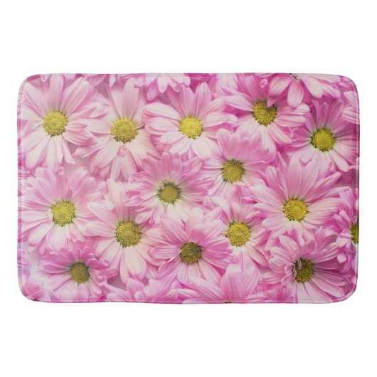 Bath Mat - Pink Gerbera Daisies (Voorkant)