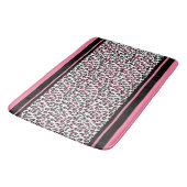 Bath Mat/Pink Zebra Pattern Badmat (Gekanteld)