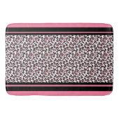 Bath Mat/Pink Zebra Pattern Badmat (Voorkant)