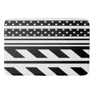 Bath Mat/Polka Dots and Stripes Badmat