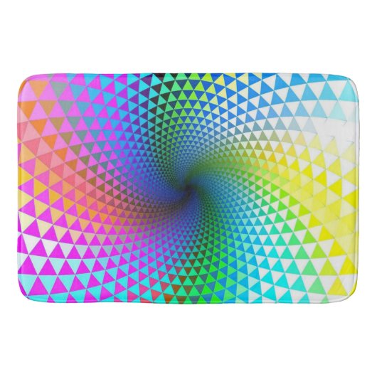 Bath Mat/Rainbow Abstract Badmat (Voorkant)