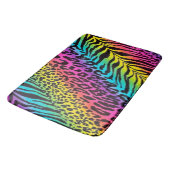 Bath Mat/Rainbow Animal Print Badmat (Gekanteld)
