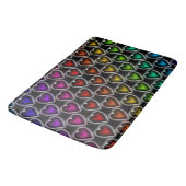 Bath Mat/Rainbow Hearts Badmat (Gekanteld)
