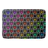 Bath Mat/Rainbow Hearts Badmat (Voorkant)