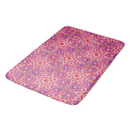 Bath Mat rood bohemien abstract