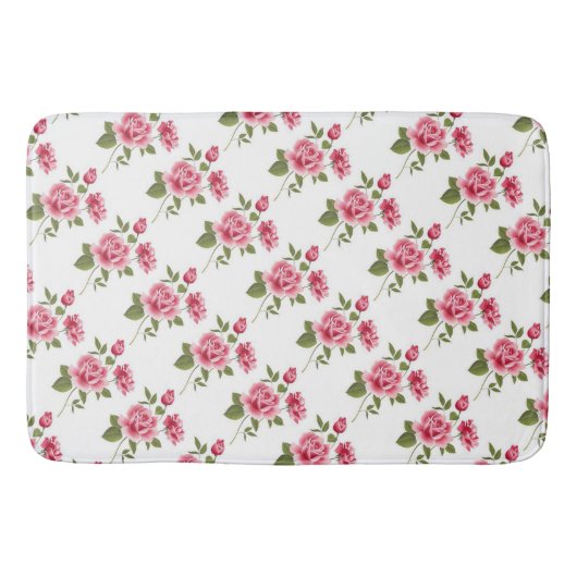 Bath Mat/Roze Roses Badmat (Voorkant)