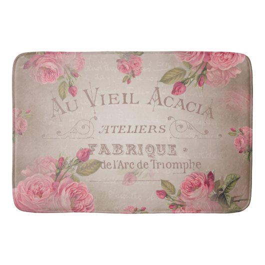 Bath Mat rozen frensh roos elegant (Voorkant)