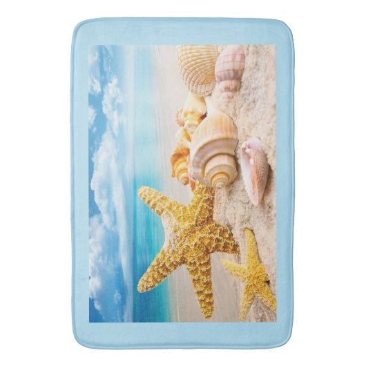 Bath Mat/Sea Shells Badmat (Voorkant Verticaal)