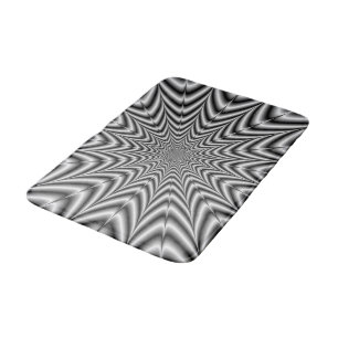Bath Mat Super Nova in zwart-wit