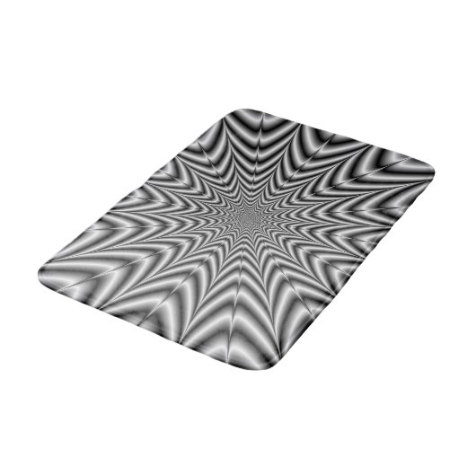 Bath Mat Super Nova in zwart-wit (Gekanteld)
