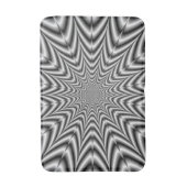 Bath Mat Super Nova in zwart-wit (Voorkant Verticaal)