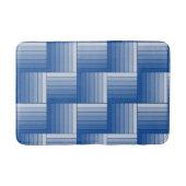 Bath Mat - Tegels van Blue Ombre Stripes (Voorkant)