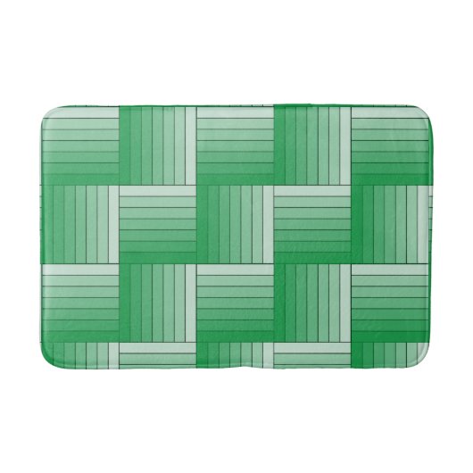Bath Mat - Tegels van Green Ombre Stripes (Voorkant)