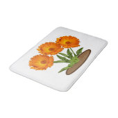 Bath Mat - Three Oranje Calendula (Gekanteld)