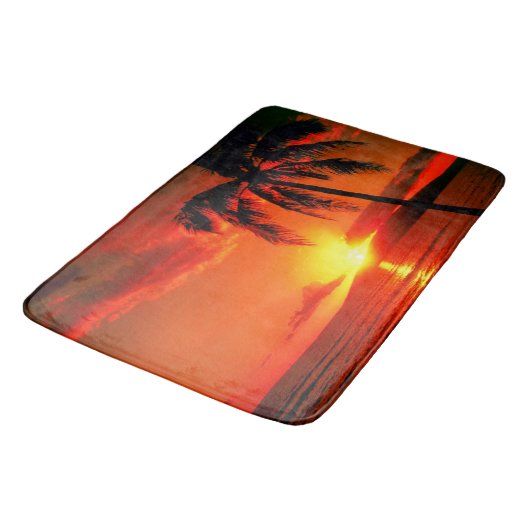 Bath Mat/Tropical Sunset Badmat (Gekanteld)