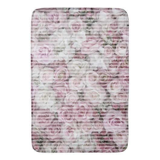 Bath Mat - Victoriaans Rozen Collage (Voorkant Verticaal)
