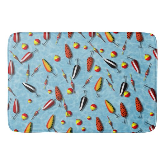Bath Mat - Vist Bobs and Lures (Voorkant)