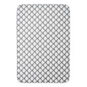 Bath Mat/White & Black Badmat (Voorkant Verticaal)