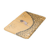 Bath Mat with Flapper Girl on Swing (Gekanteld)