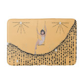 Bath Mat with Flapper Girl on Swing (Voorkant)