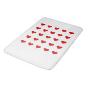 Bath Mat with hearts. (Gekanteld)