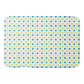 Bath Mat/Yellow & Blauwgroen pooldots Badmat (Voorkant)