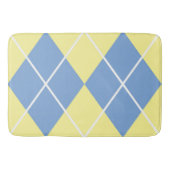 Bath Mat/Yellow en Blue Pset Diamond Pattern Badmat (Voorkant)