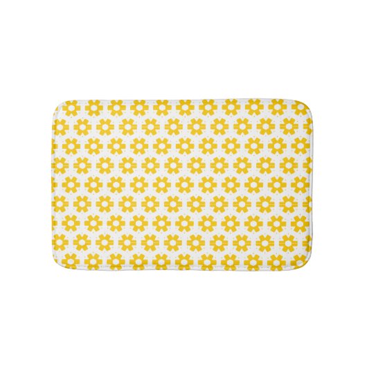 Bath Mat - Yellow Florets (Voorkant)