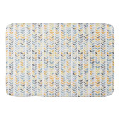 Bath Mat - Yellow Grey & Blue Vines (Voorkant)