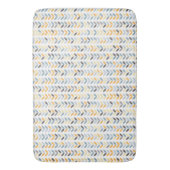 Bath Mat - Yellow Grey & Blue Vines (Voorkant Verticaal)