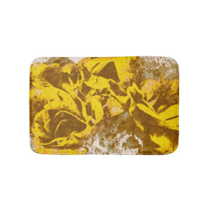 Bath Mat Yellow Rose Waterverf