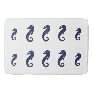Bath Mat - Zee Horses (Navy Blue)
