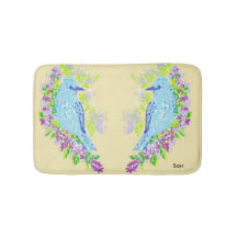 Bath Mats/Blue Birds