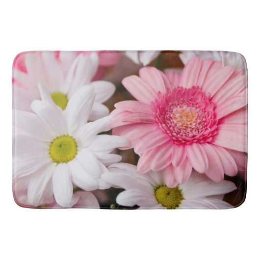 Bath Mats - Daisy Gerbera Flowers Badmat (Voorkant)