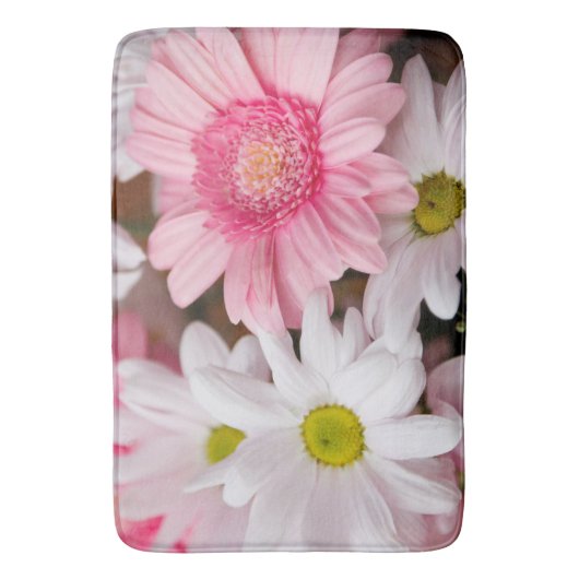 Bath Mats - Daisy Gerbera Flowers Badmat (Voorkant Verticaal)