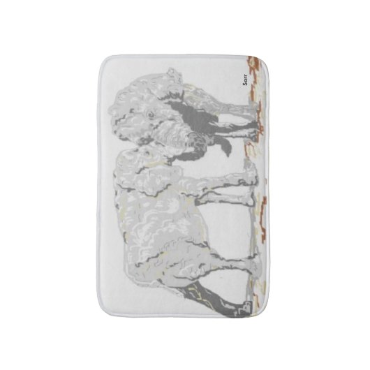 Bath Mats/Elephants Badmat (Voorkant Verticaal)