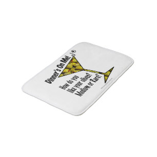 BATH MATS - MEDIUM- OF ZELDZAME MARTINI-OLIJVEN? BADMAT