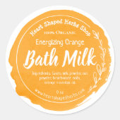 Bath Milk Label Handmade Business (Voorkant)