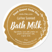  Bath Milk Label Handmade Business (Voorkant)