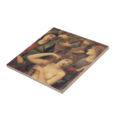 Bath of Venus by Sir Edward Coley Burne-Jones Tegeltje (Zijkant)