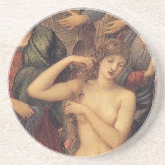 Bath of Venus by Sir Edward Coley Burne-Jones Zandsteen Onderzetter (Voorkant)